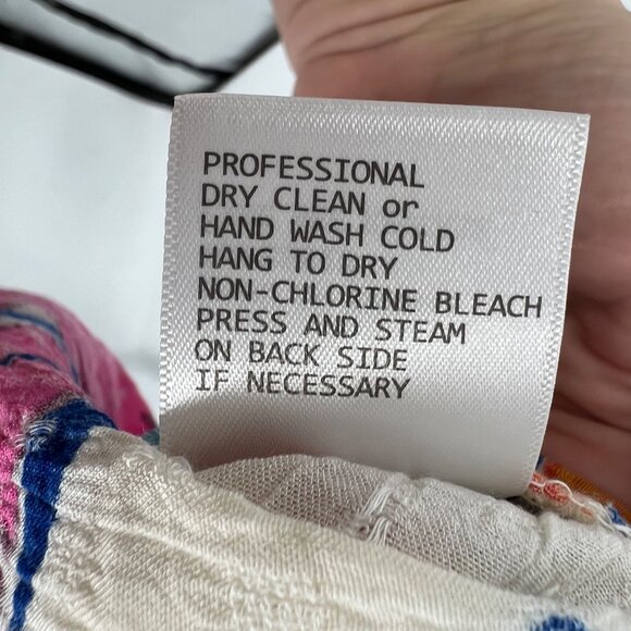 Rachel Roy Off-Shoulder Floral Dress Summer Beachwear White Mullti Size Medium - Picture 10 of 11